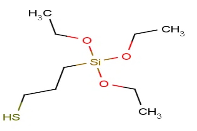 硅烷偶联剂KH-580 3-巯丙基三乙氧基硅烷 CAS No.:14814-09-6化学结构式